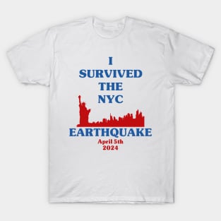 I Survived The NYC Earthquake Funny Meme T-Shirt
